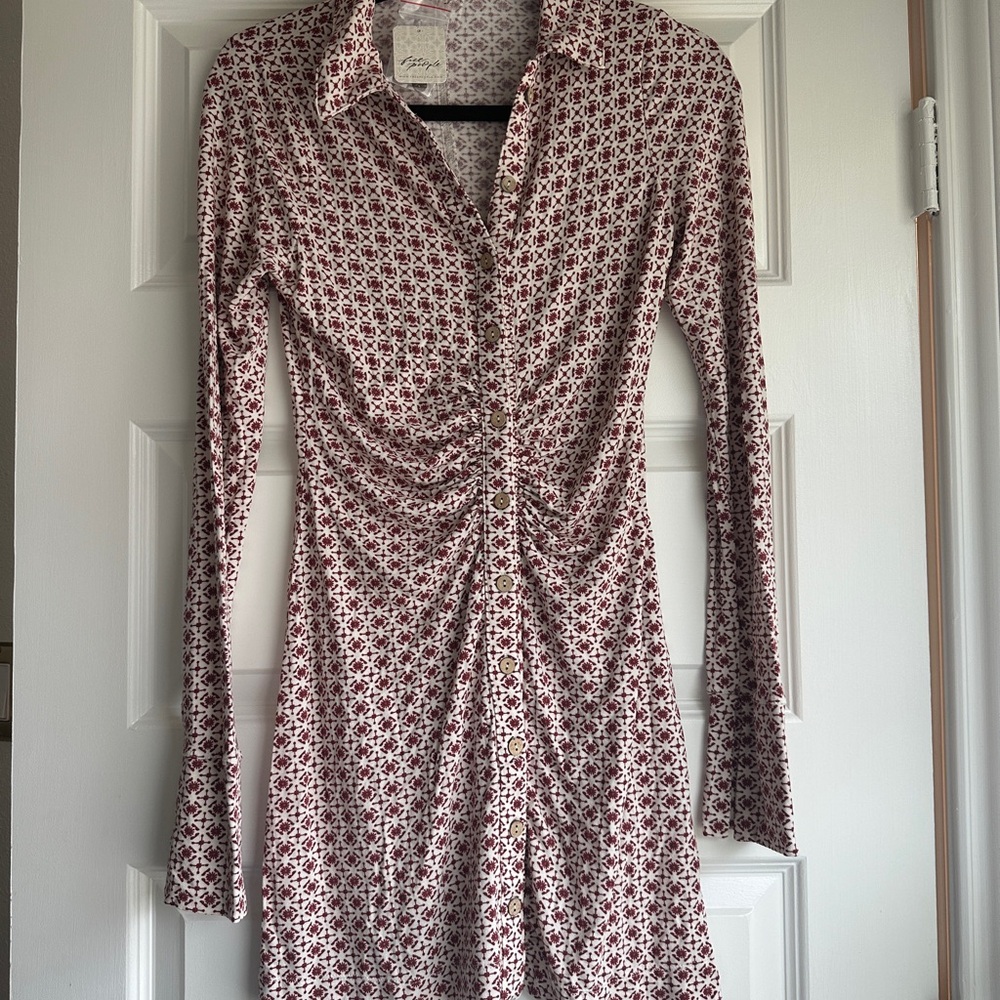Free people Floral Long Sleeve Dress